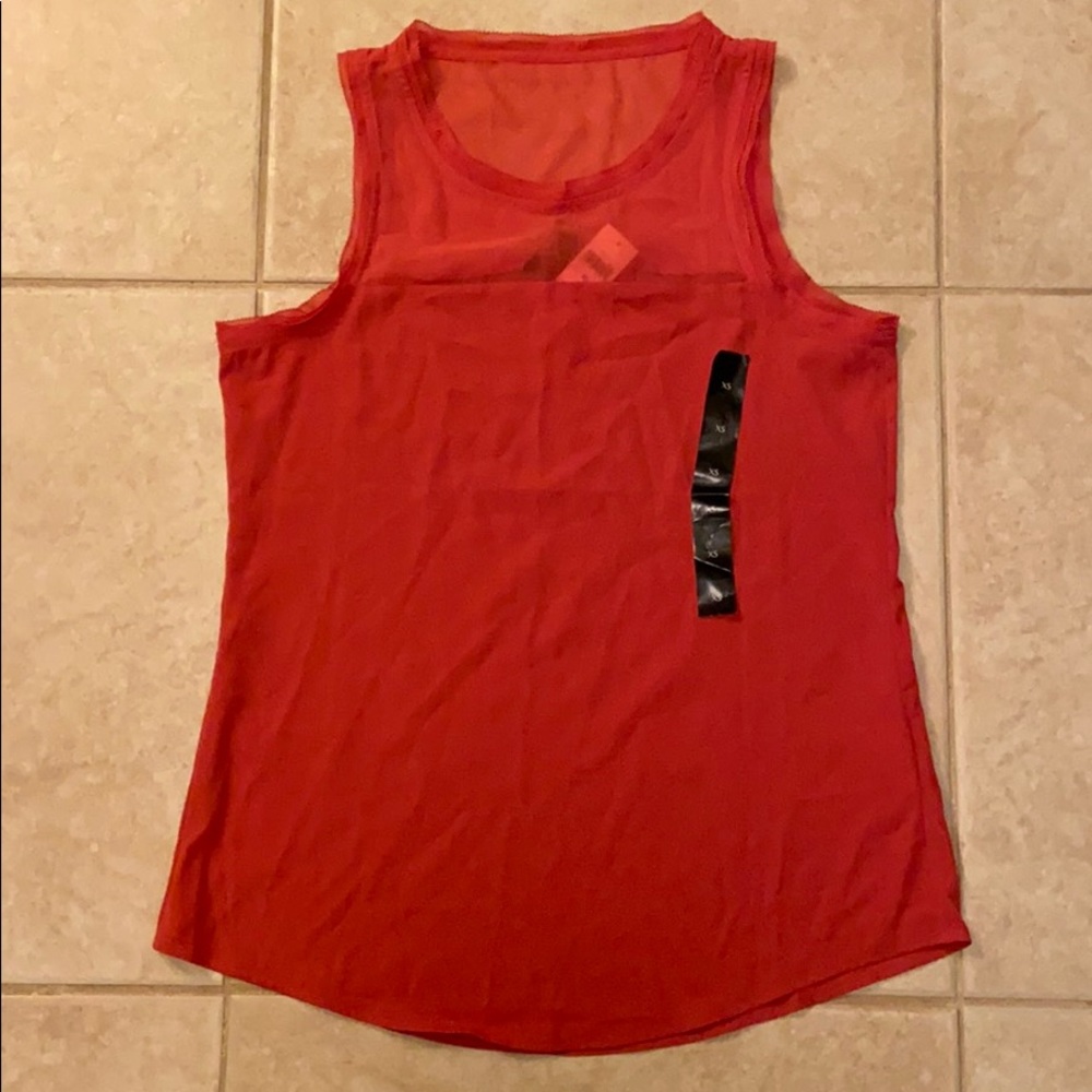 Sheer sleeveless top